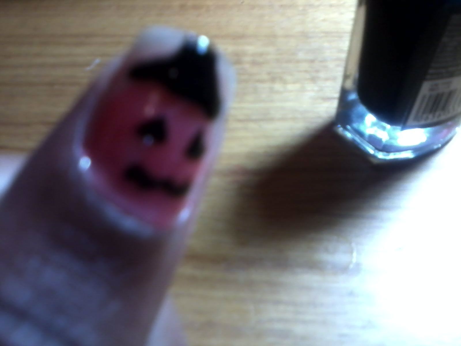 Jack- O- Lantern  Nail Art