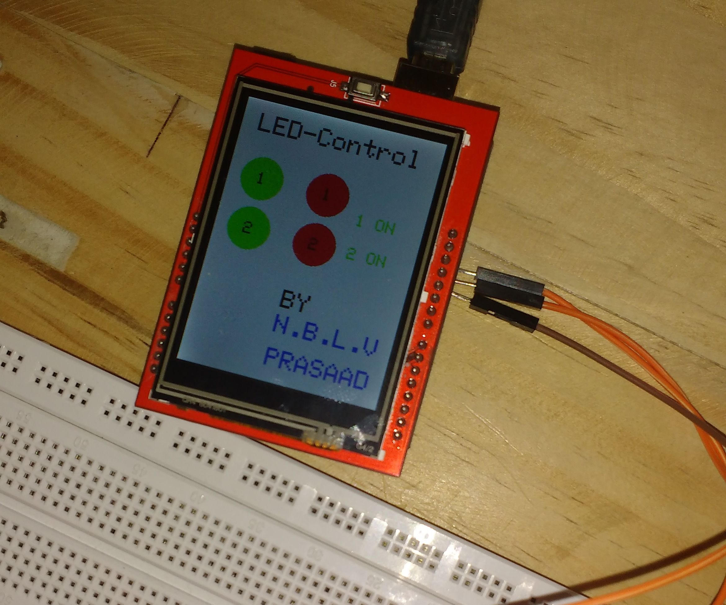 Arduino TFT Display Home Autoamtion