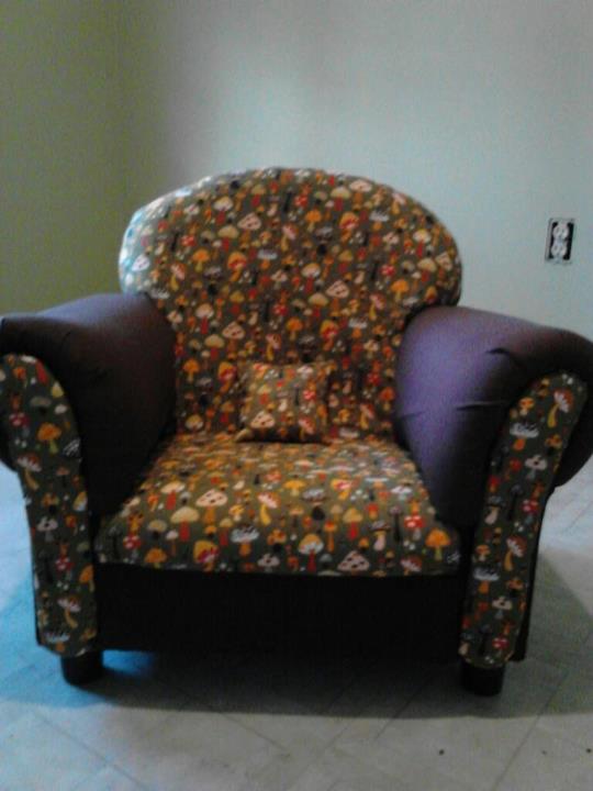 Mushroom Chair - Remade Chair From Goodwill