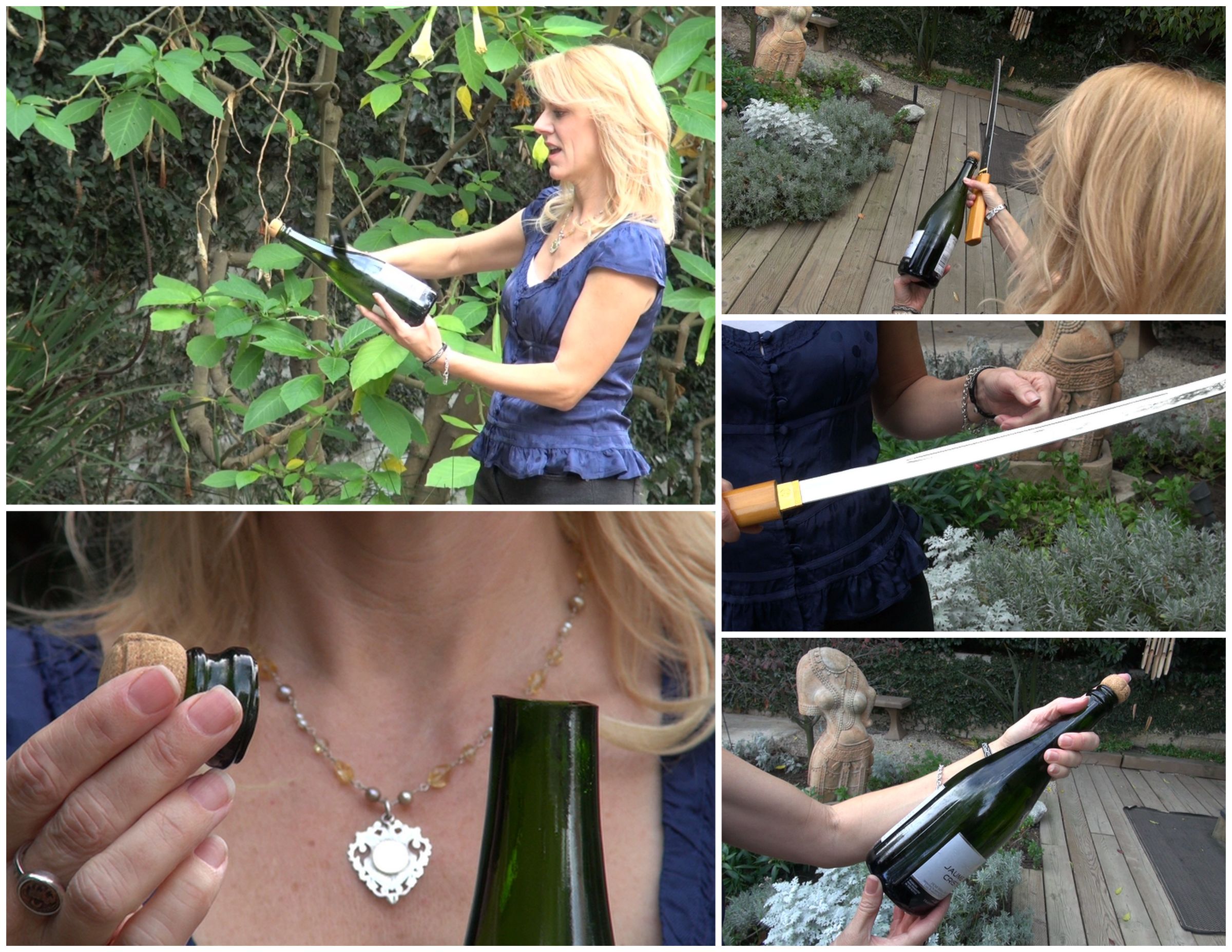 Sabering a Champagne Bottle