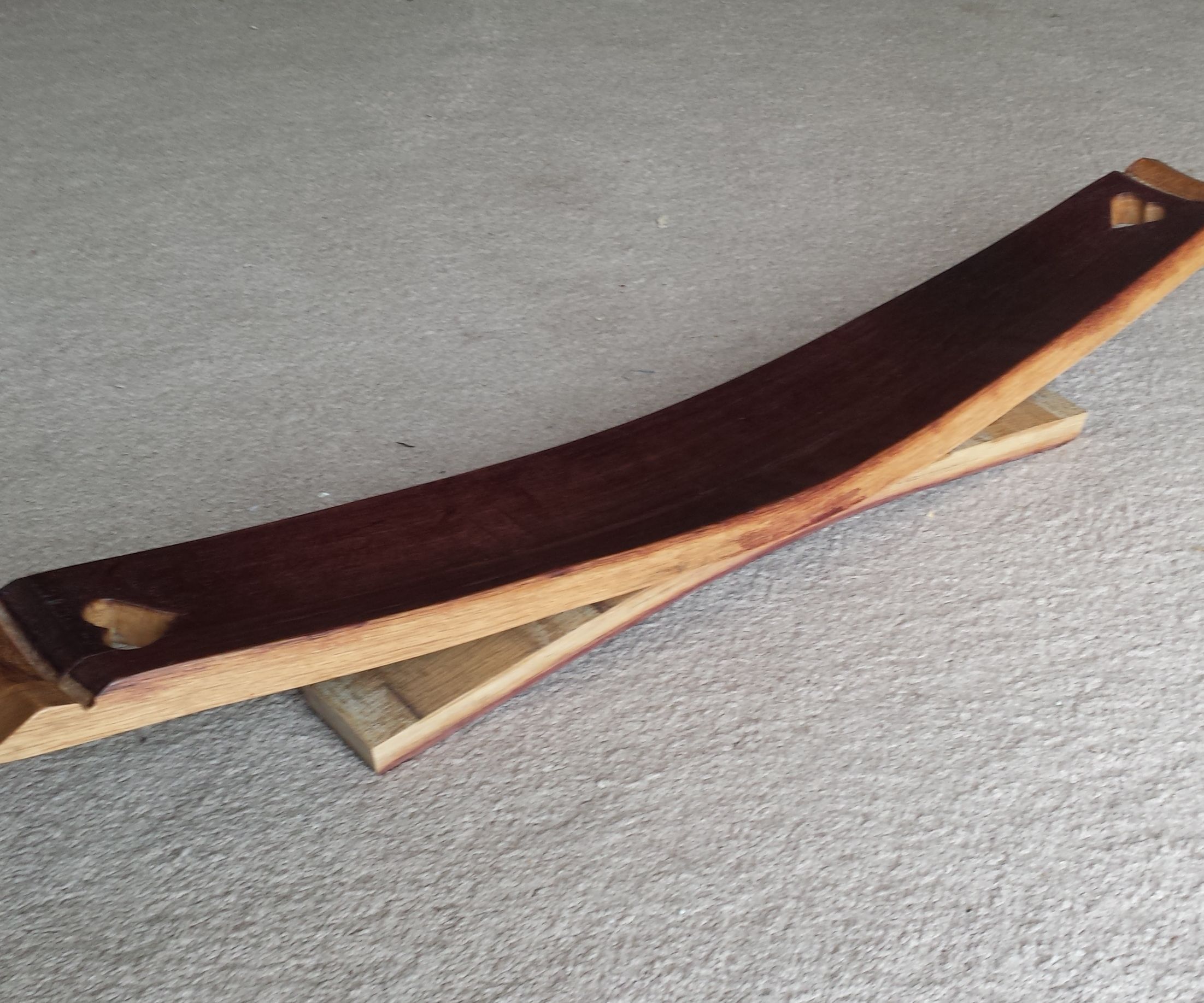 Wine Barrel Stave Appetizer Tray (Hand Tools)