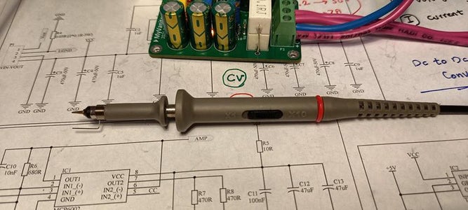 Figure 6  Preparing the Oscilloscope Probe to Measure the Power Supply Noise