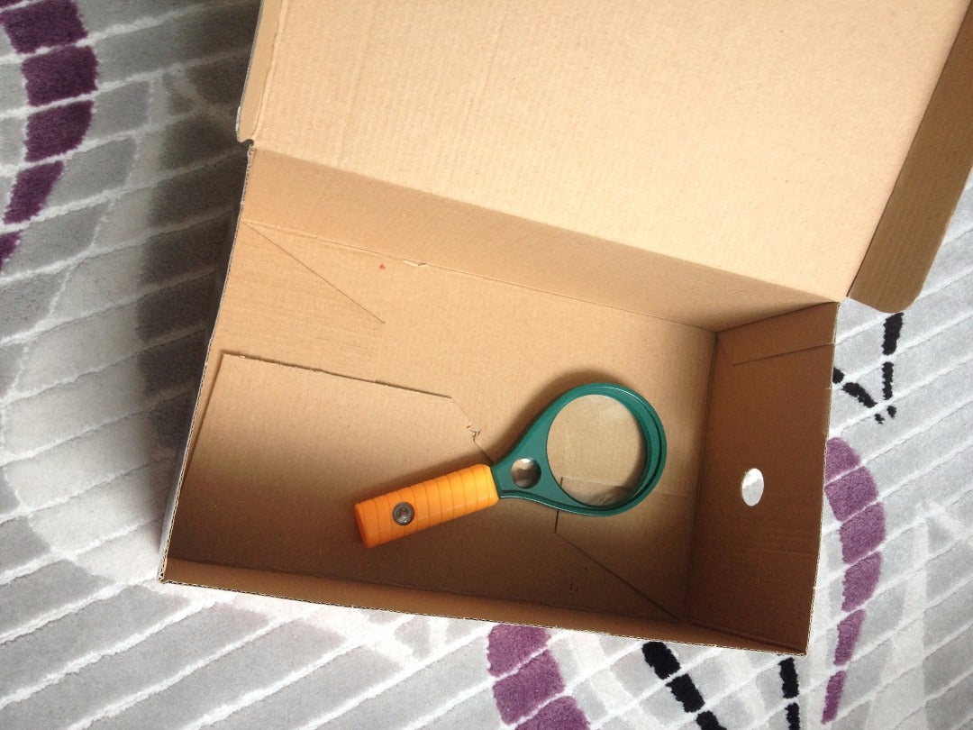 Find a Magnifier and a Box