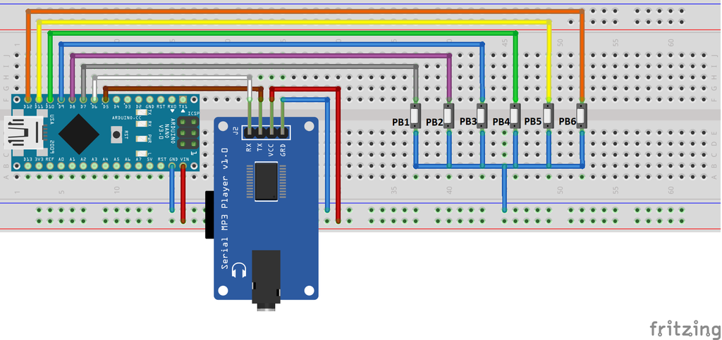 Control MP3 Player Using Arduino Programmed by XOD : 4 Steps ...