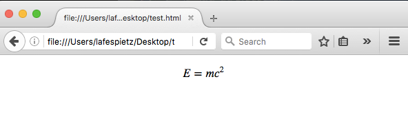 Typeset an Equation Using MathJax