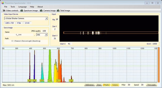 Calibration Using an Energy-saving Lamp