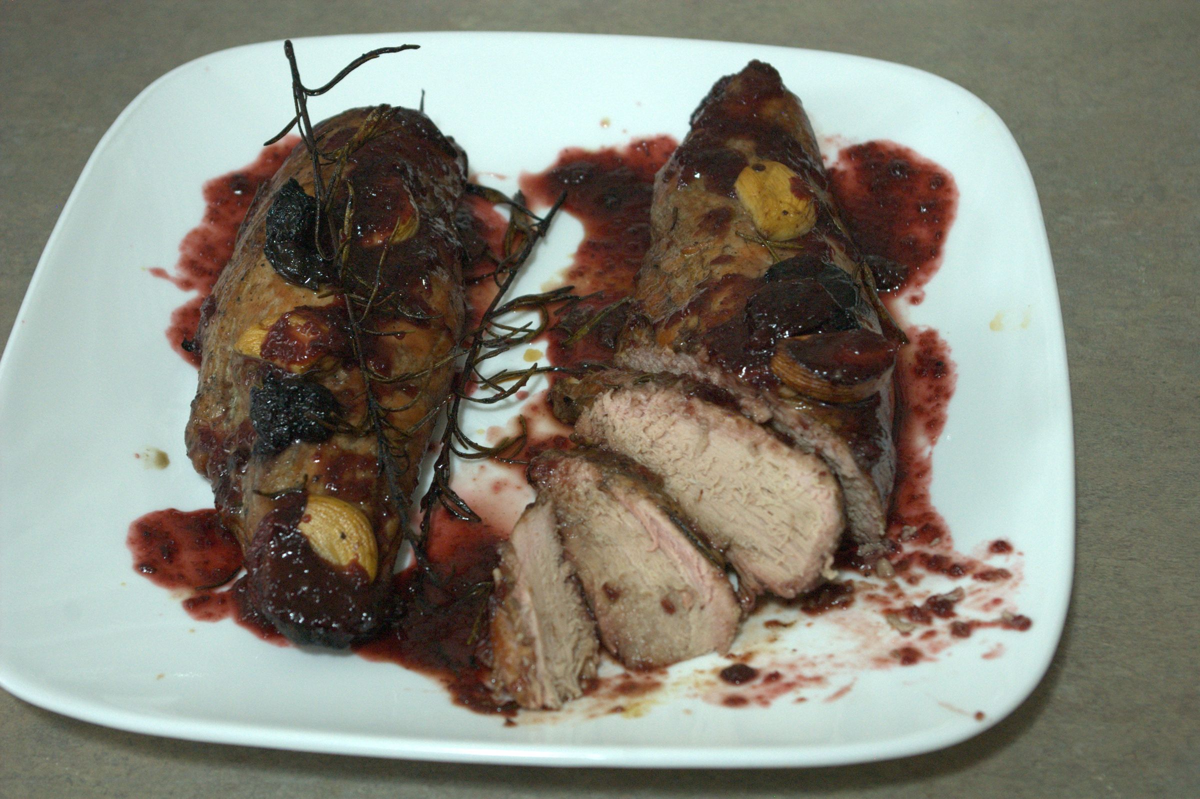 Make a Delicious Cherry Rosemary Smoked Pork Tenderloin