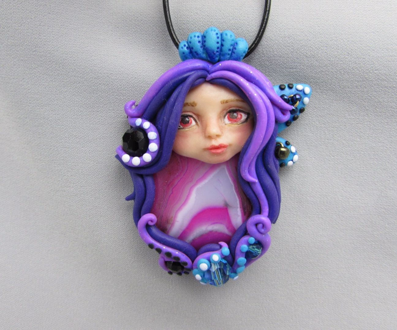 Fairy Gemstone Pendant Necklace