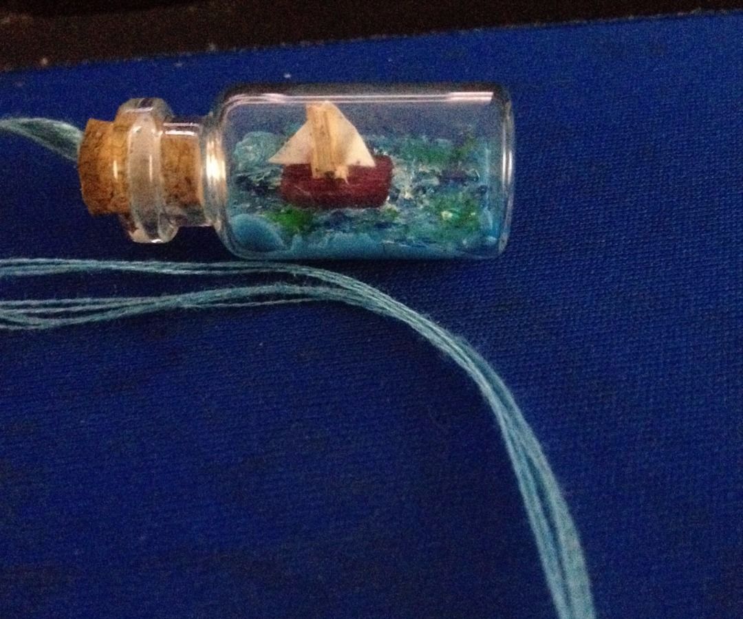 How to Make Mini Ship in a Bottle Necklace/pendant
