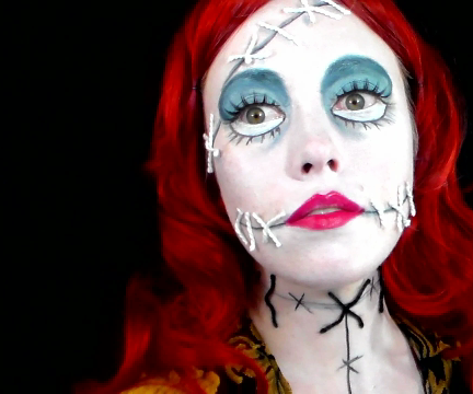 Sally the Ragdoll (Nightmare Before Christmas) Makeup Tutorial