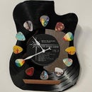 33,1/3 RPM VINYL LP GUITAR CLOCK
