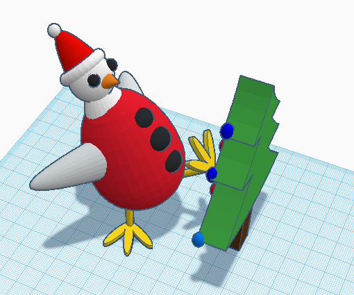 A Chicken Kicking a Tree