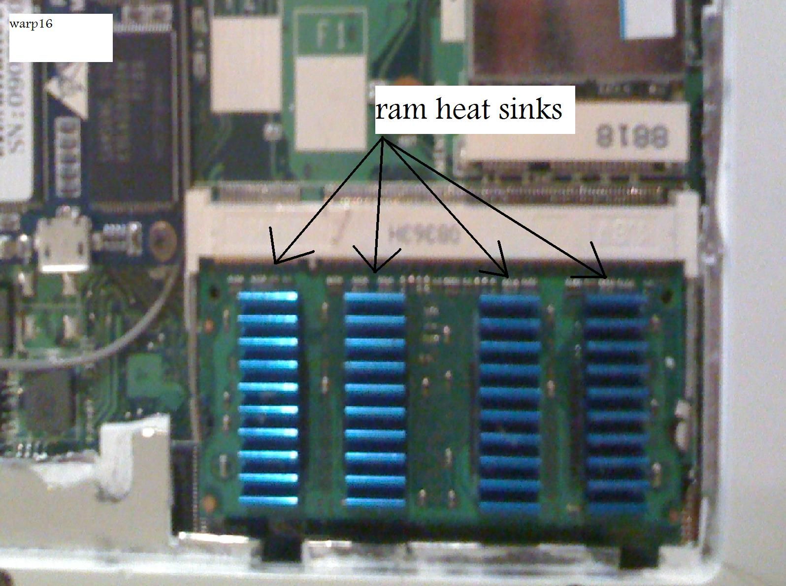 Eee Pc 901 Ram Heat Sinks Mod