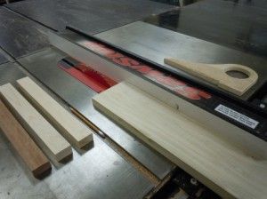 Cut Wood Into 1/2" X 16" Strips