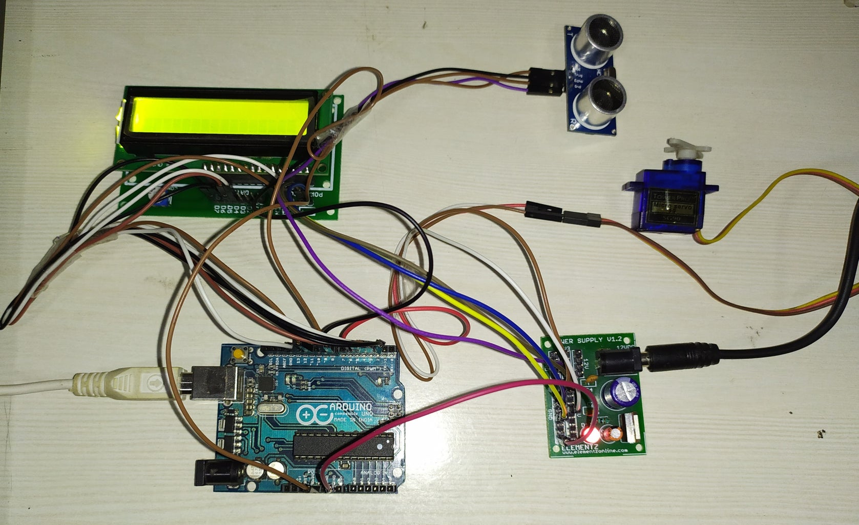 ULTRASONIC RADAR SYSTEM USING ARDUINO