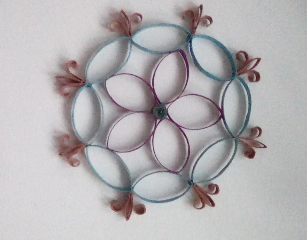 Toilet Roll Flower Decoration