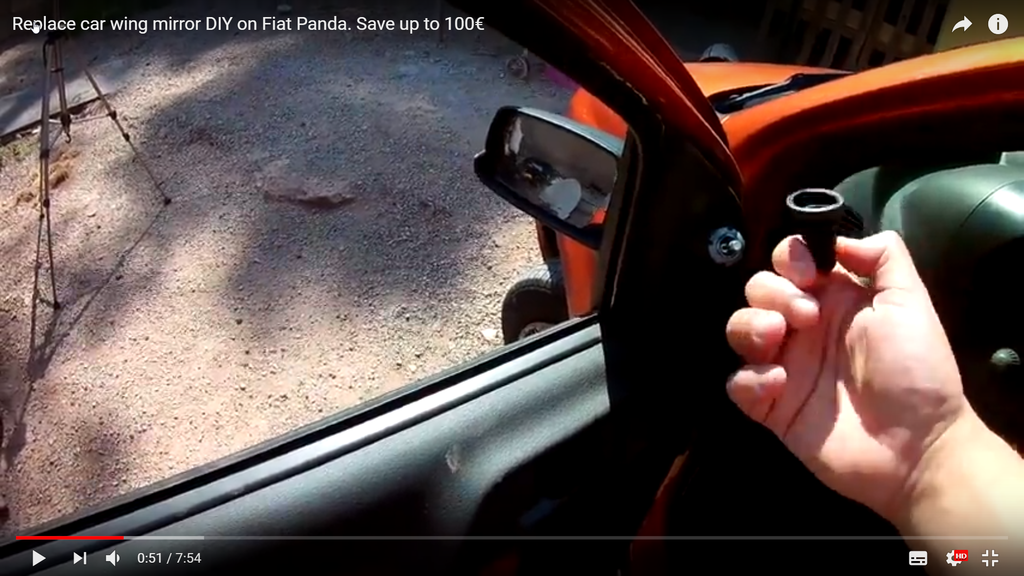 Replace Car Wing Mirror DIY on Fiat Panda. Save Up to 100 9