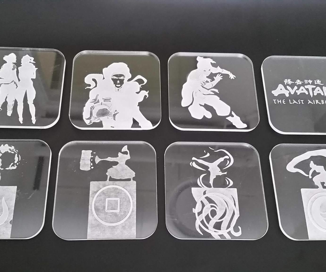 Legend of Korra Clear Acrylic Coasters