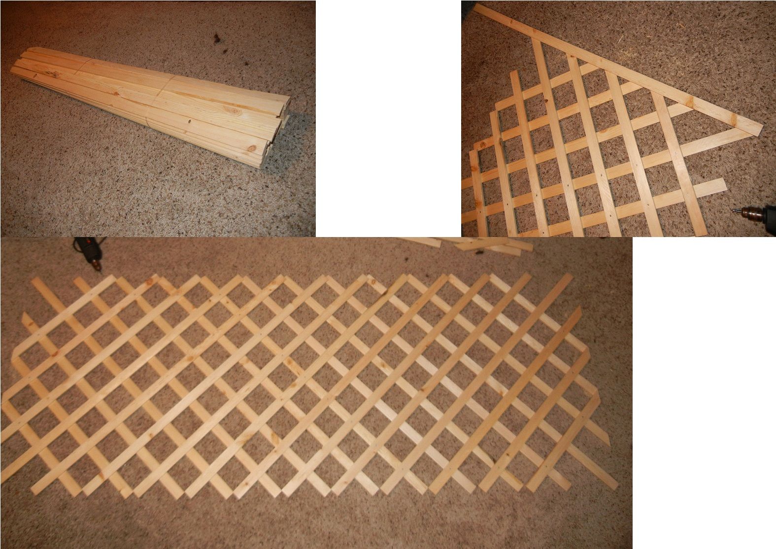 Wooden Garden Trellis for Climbing Vegetable Plants