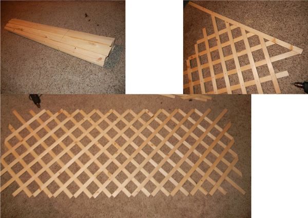 Wooden Garden Trellis for Climbing Vegetable Plants