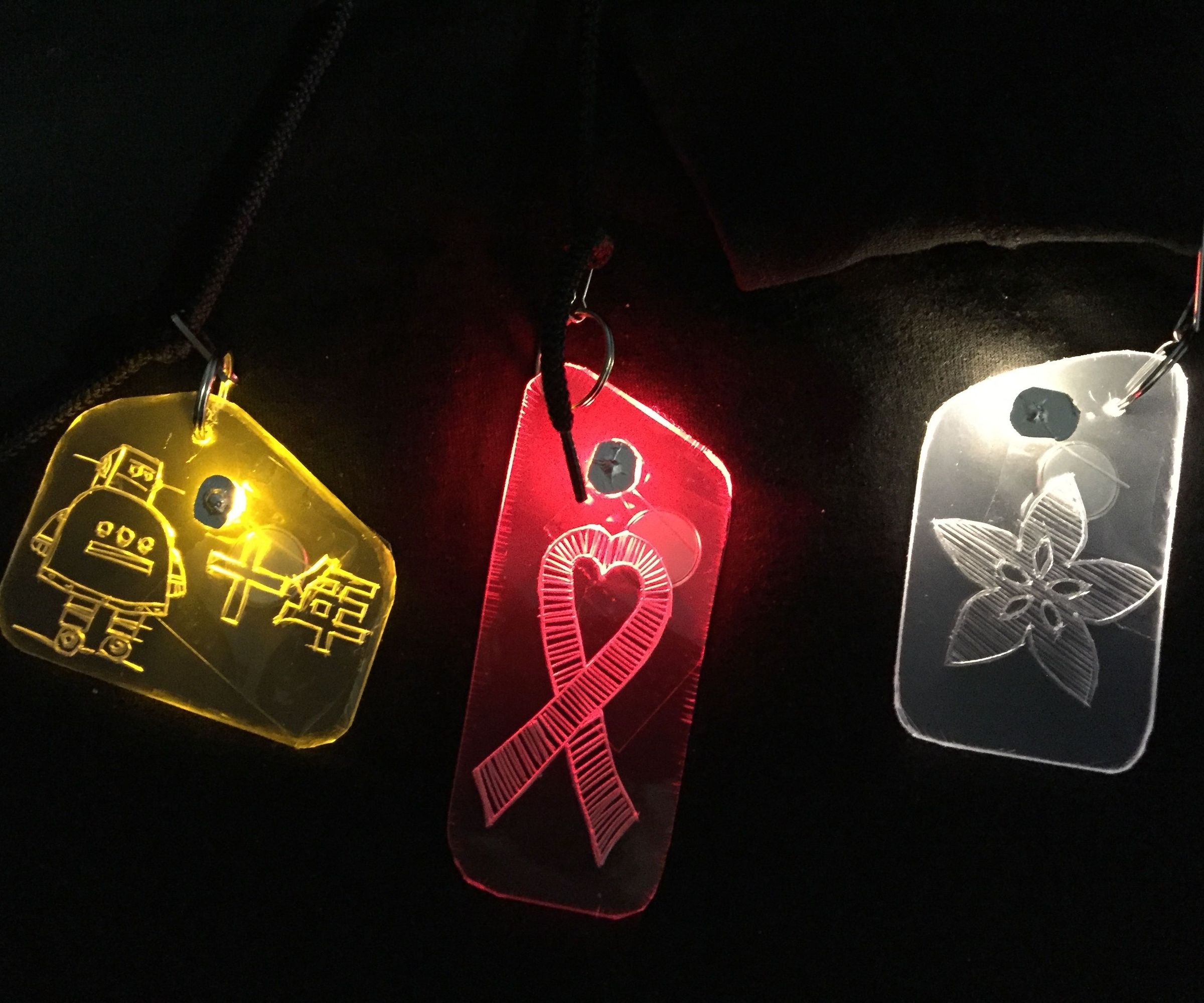 Custom LED Throwie Badges