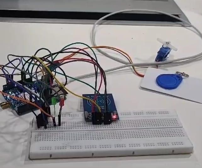 SMART HOME LOCK USING RFID AND OTP WITH BHARAT PI