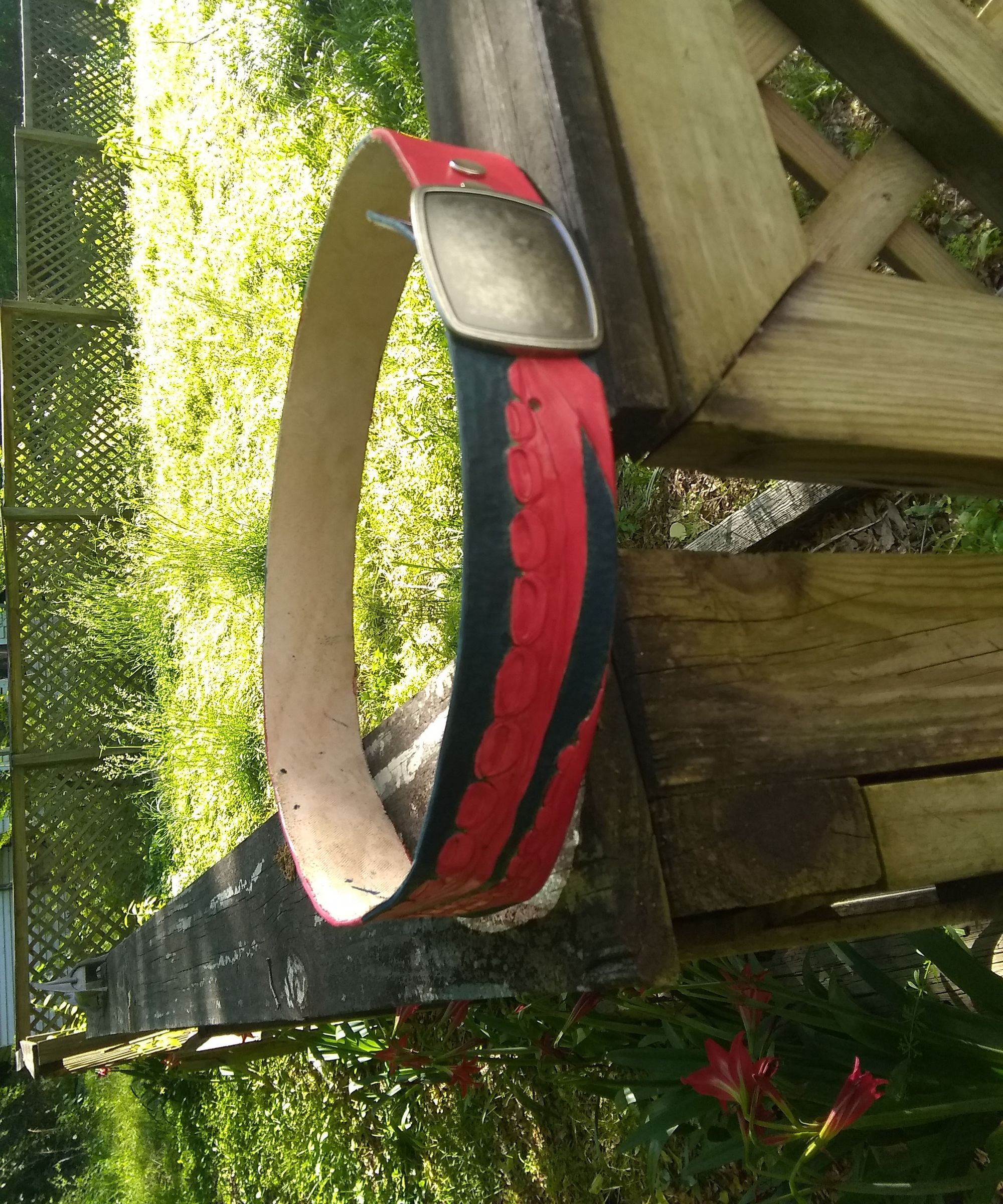 Leather Belt With Removable Buckle