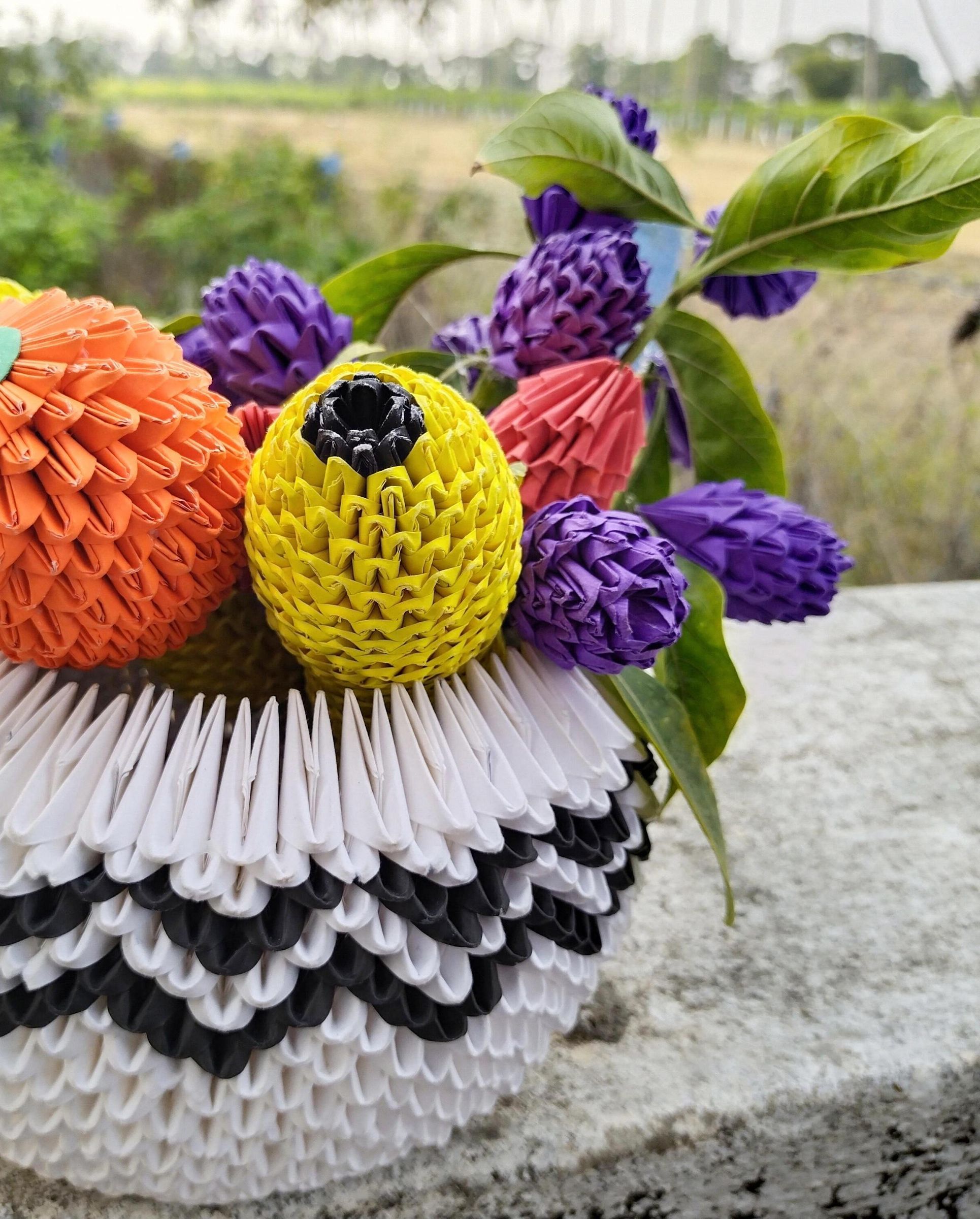 MODULER ORIGAMI FRUITS BOWL