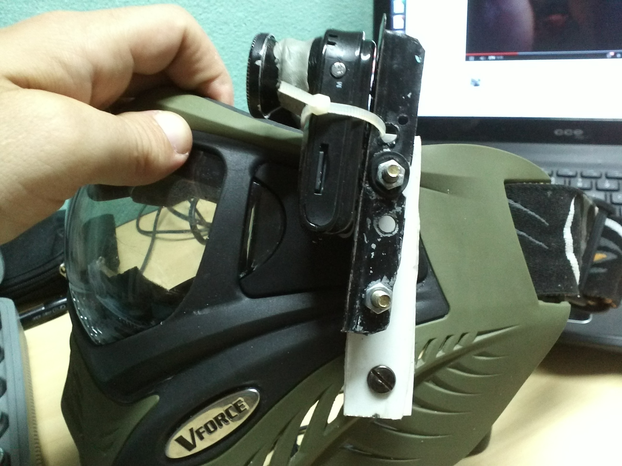 Making a Paintball Mask Camera Mount V2.0 Instructables