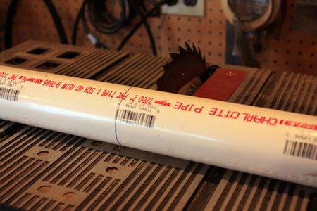 (Optional) Cut PVC Down to 1 Foot Length