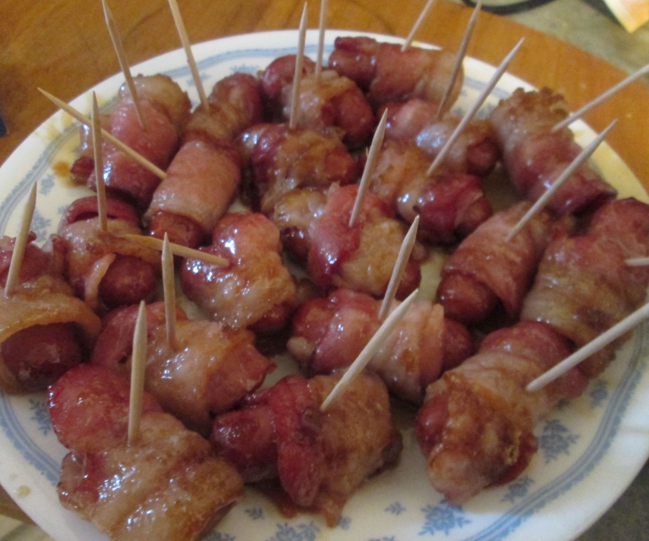 Sweet Bacon Wrapped Smokies