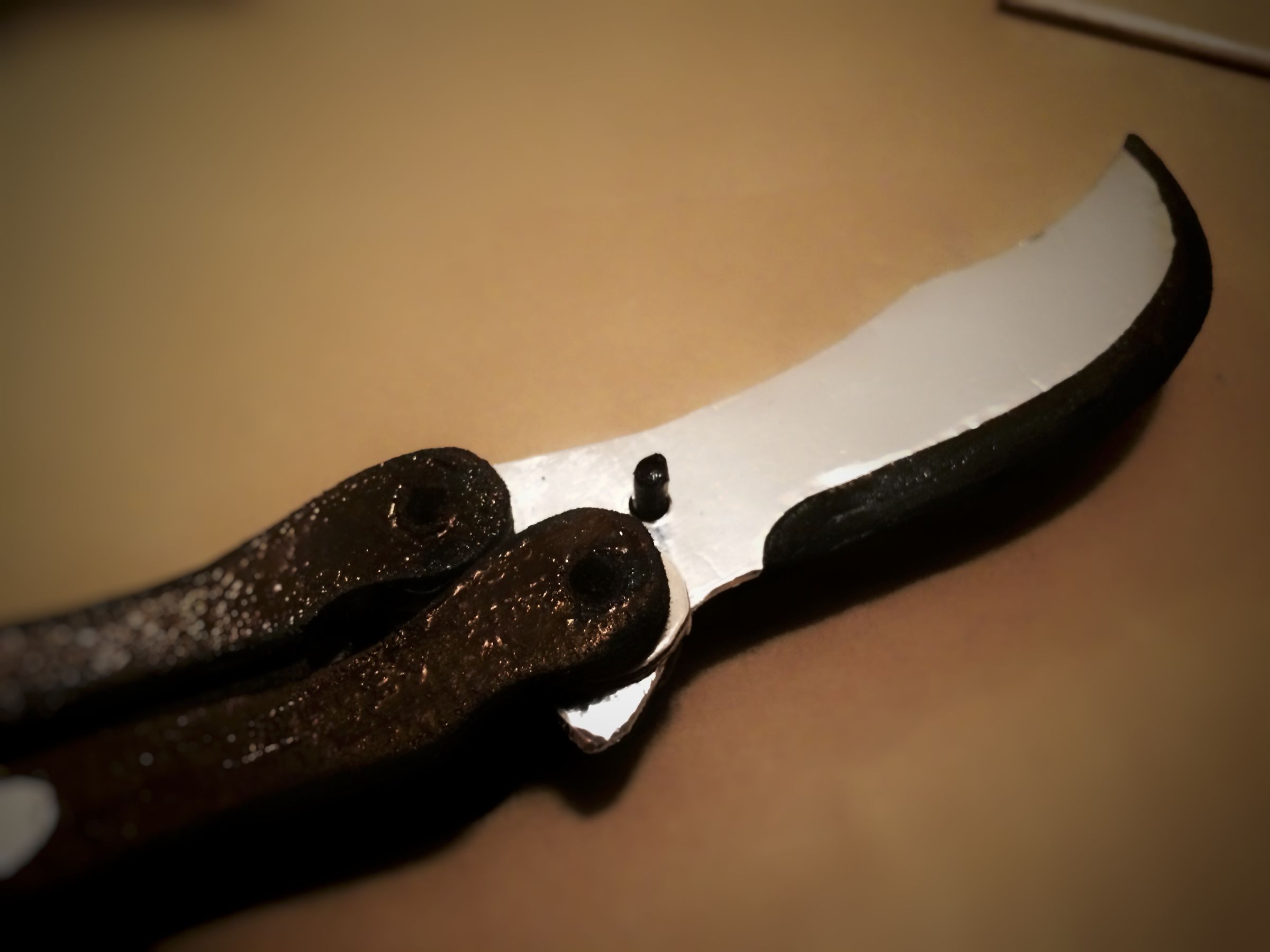 CardboardPly ButterflyKnife Replica 12 Steps (with Pictures