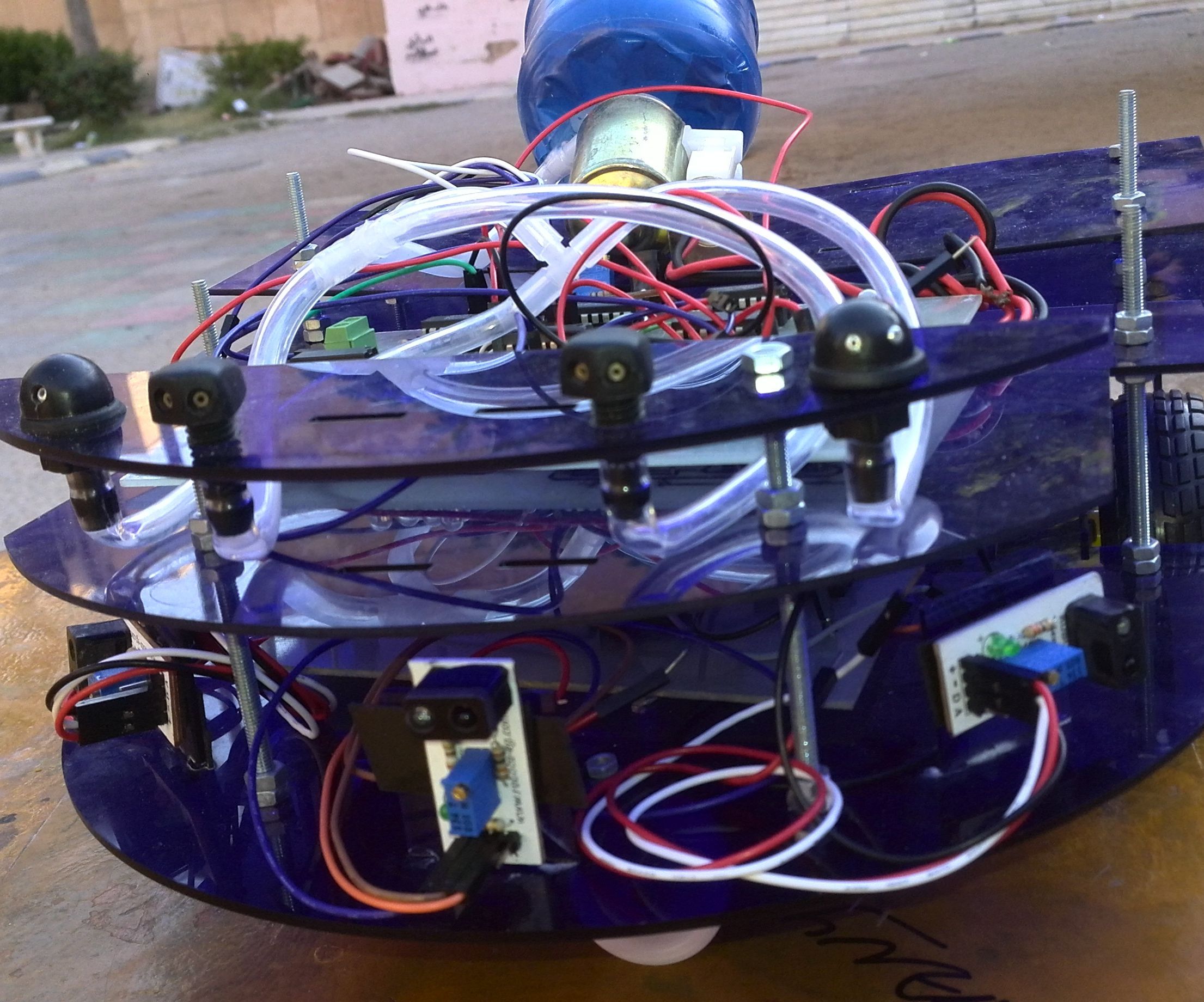 FIRE FIGHTING ROBOT (WATER JETS)