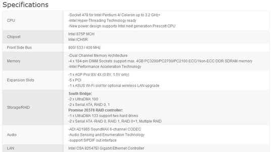 Finding Specifications of Your Motherboard