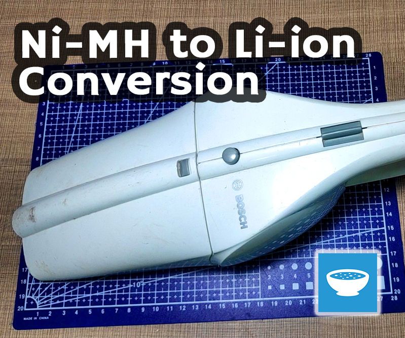 Vacuum Cleaner Ni-MH to Li-ion Conversion