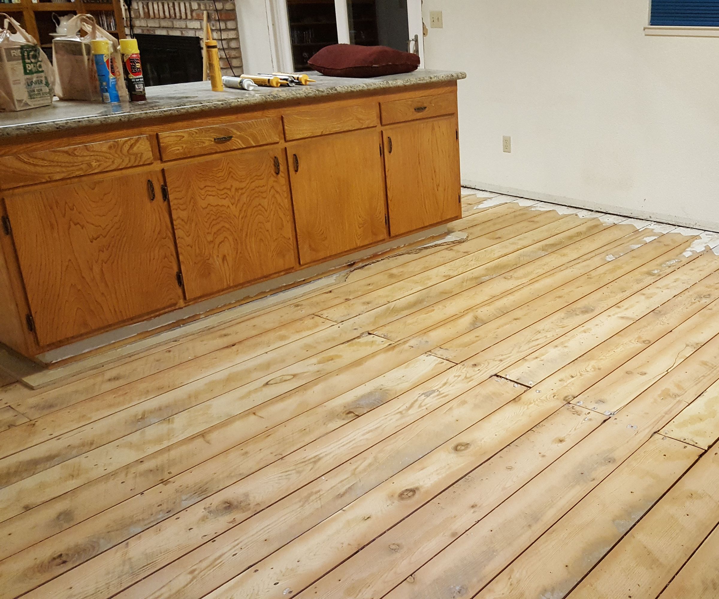 How to Lay Fiber Rock or Hardy Backer and Get Ready to Lay a Tile Floor.
