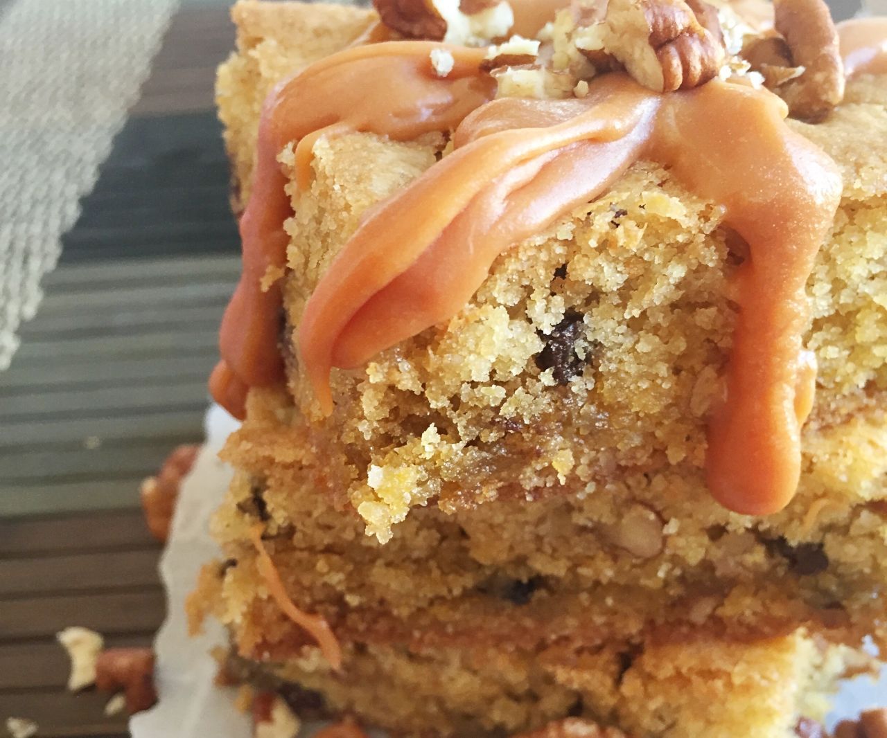 Butterscotch Pecan Chocolate Chip Cookie Bars