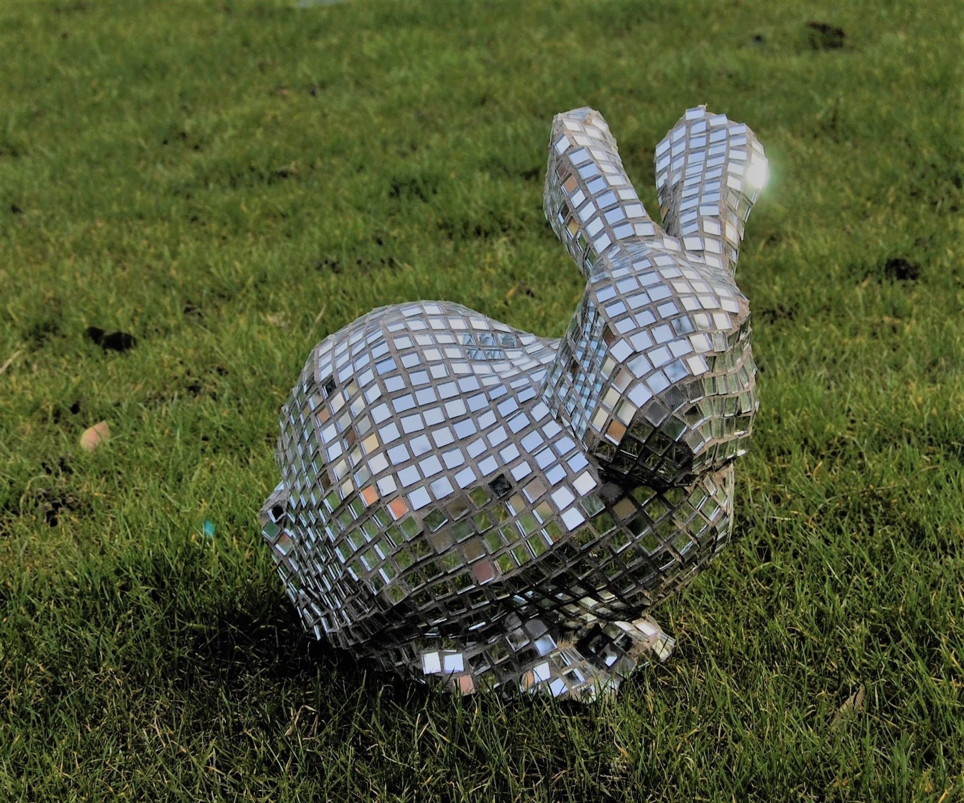 Mirrored Glass Sculptures