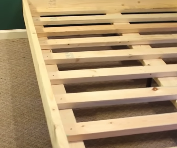 How to Build a Platform Bed Frame With Legs for Custom Mattress