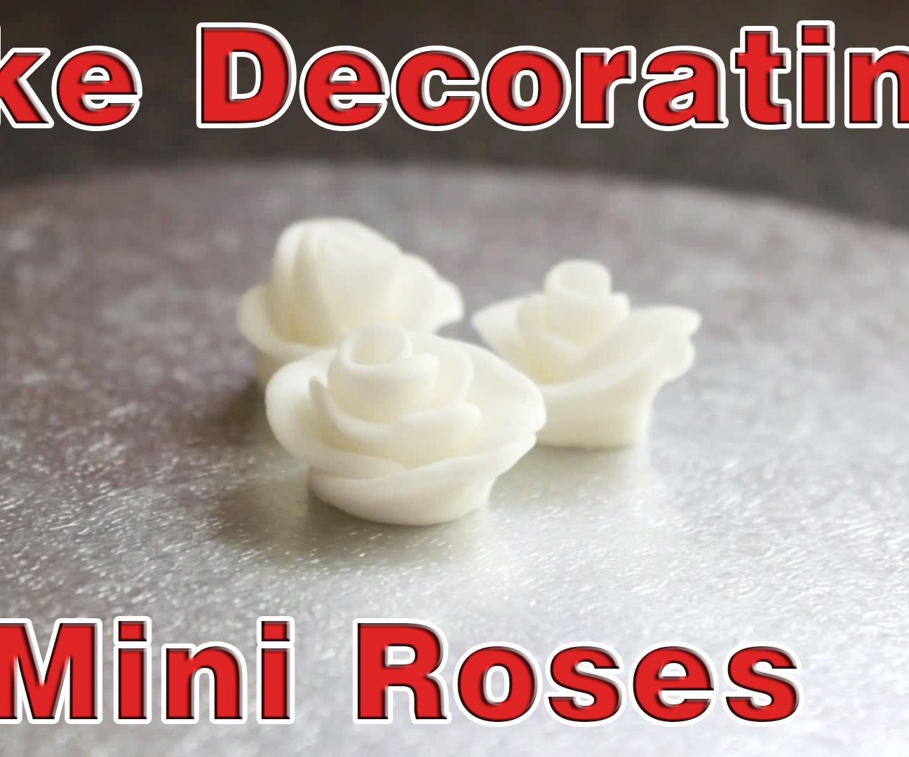 Simple Cake Decorating - Mini Fondant Roses : 3 Steps - Instructables
