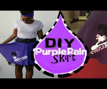 DIY Purple Rain Skirt