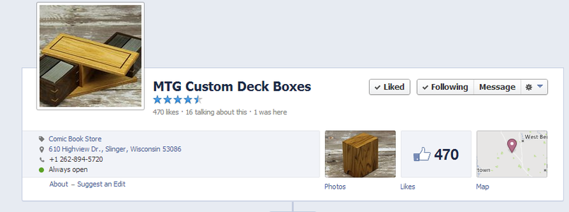 DIY M:tG Wooden Deckbox