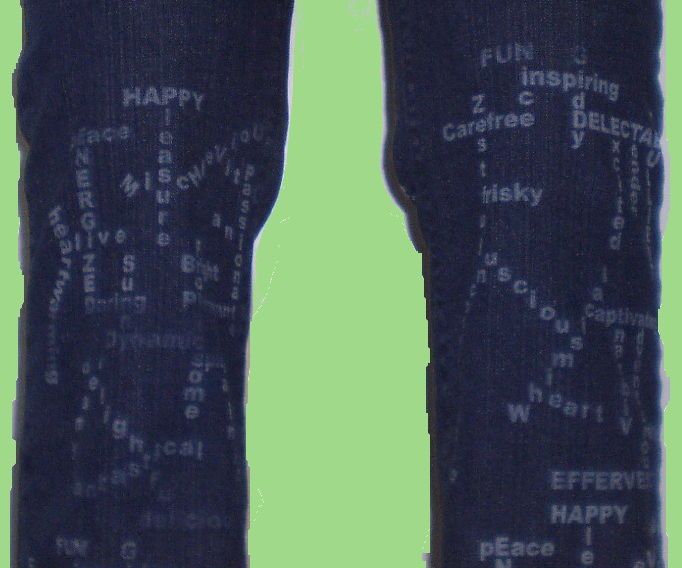 Happy Pants (laser Etched Denim Jeans)