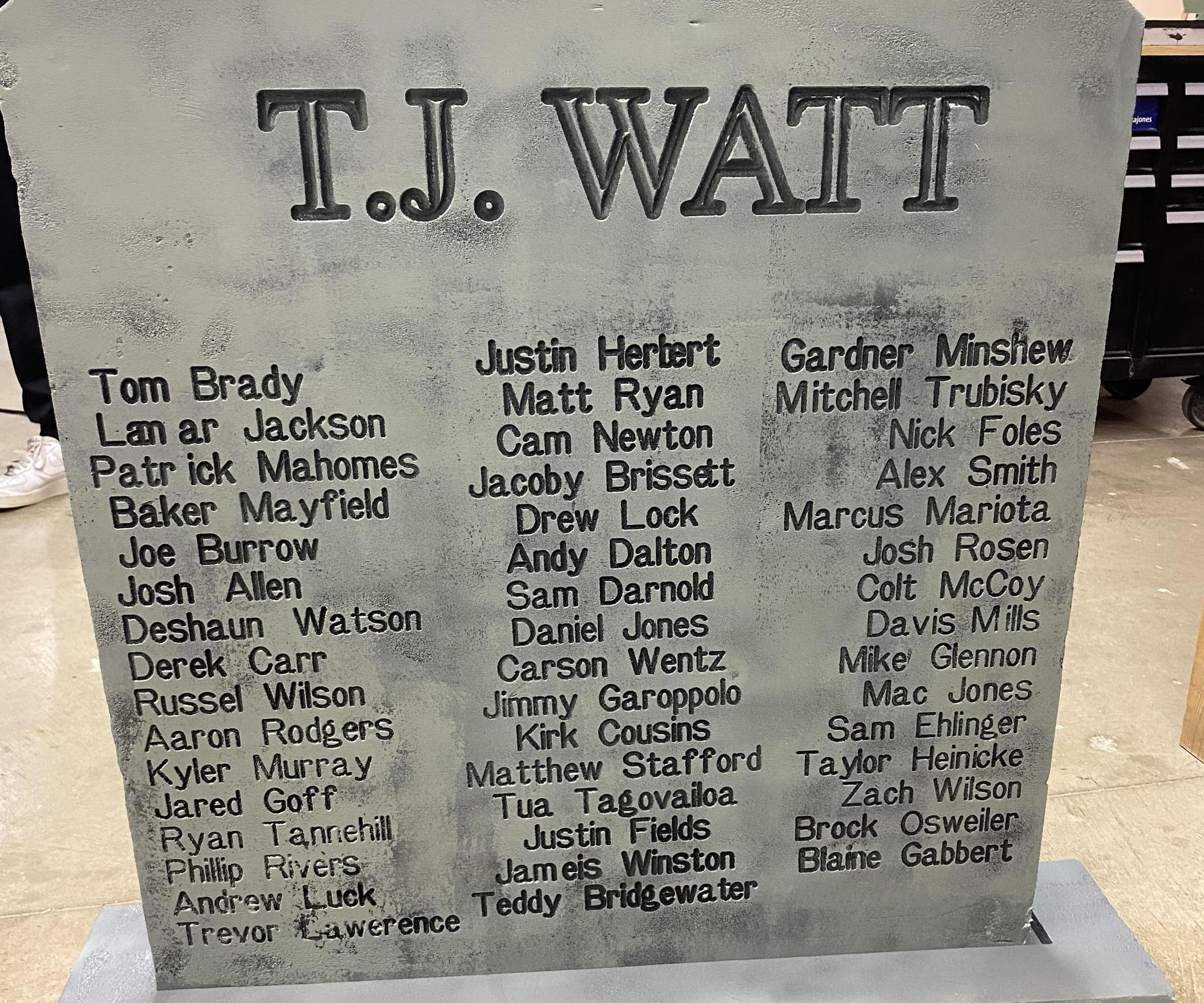 T.J. Watt Tombstone Project