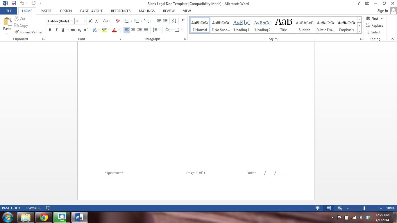 Adaptive Legal / Lawyer / Banker / Real Estate Document - Adding Initials and Signatures in Word