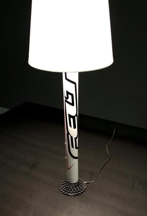 Dark Time for My Bike Becomes Light for My Office....Meet...the Upcycled Bike Lamp