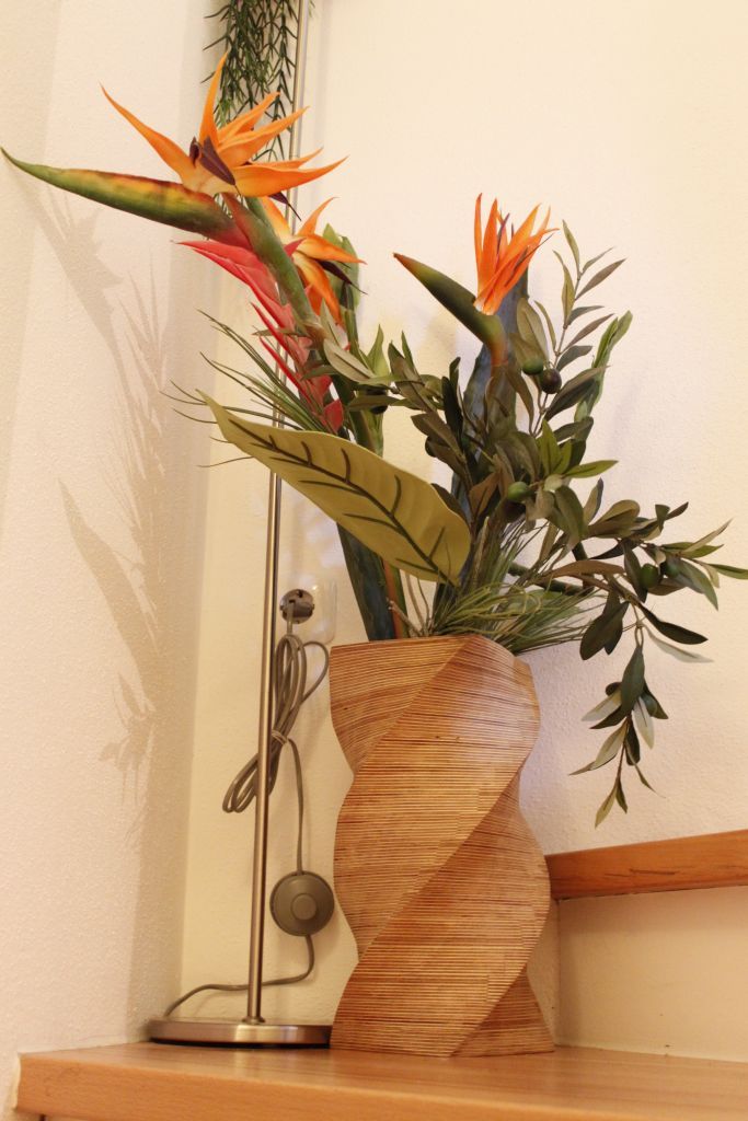 Tall Floor Vase With a Twist