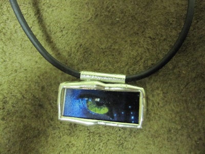 Solder-Framed Glass Picture Necklace