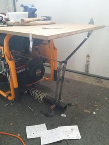 Using the Spare Pieces to Extend the Table Top.
