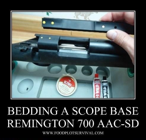 How To Bed A Scope Base - Remington M700 .308 AAC-SD Tactical Rifle